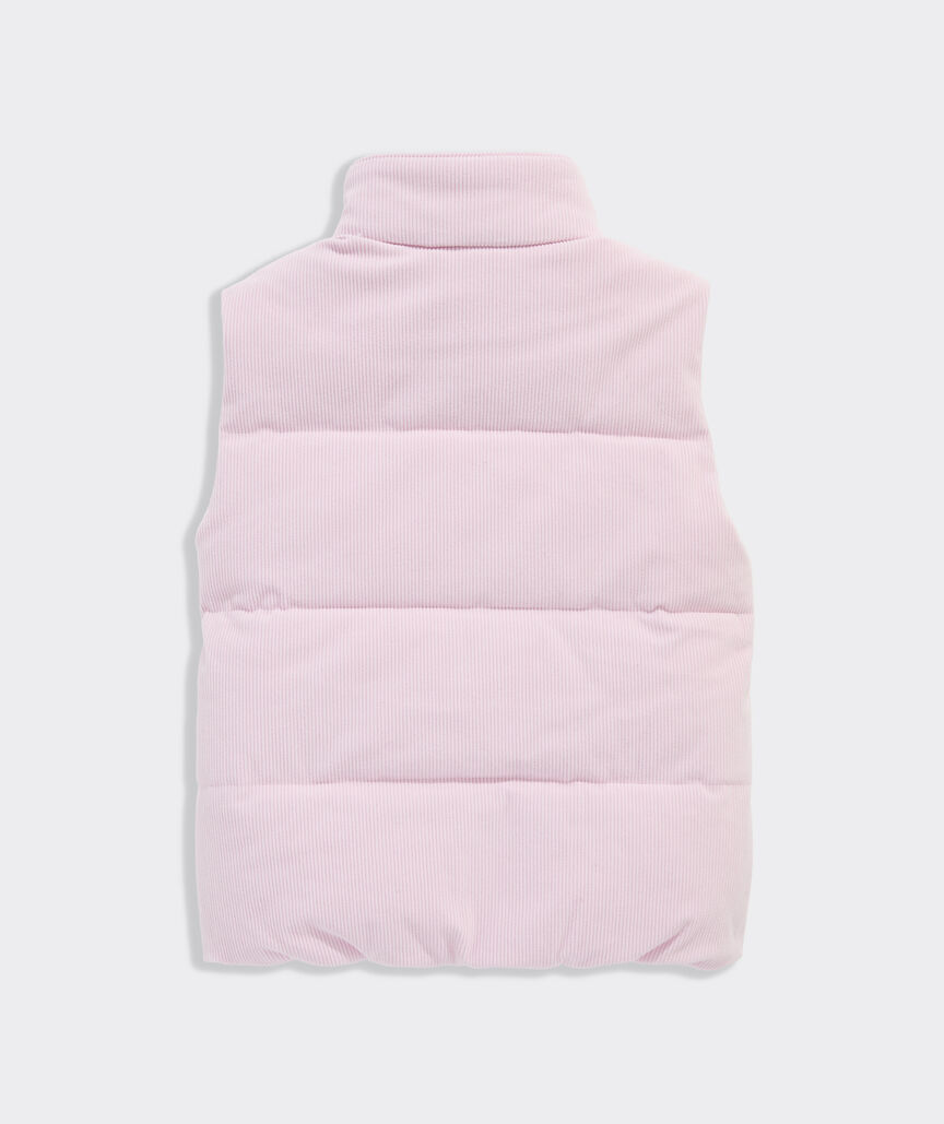 Girls' Corduroy Puffer Vest