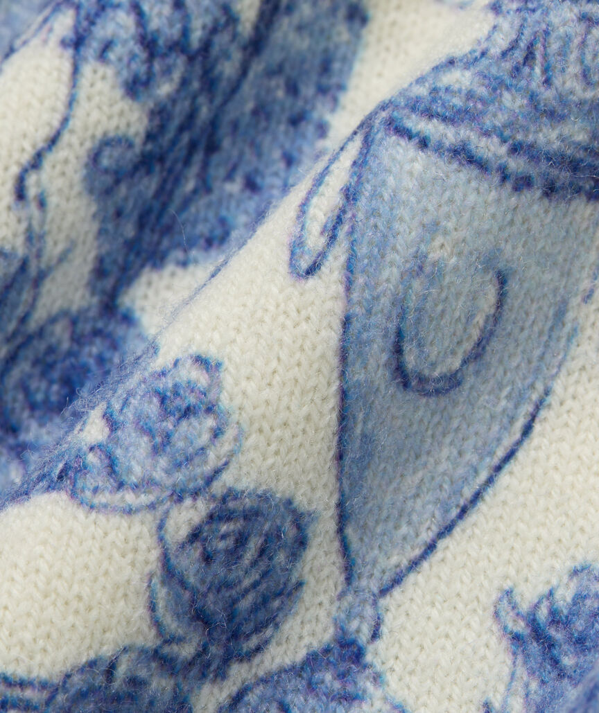 Kentucky Derby Women's Printed Wool Cashmere Sweater