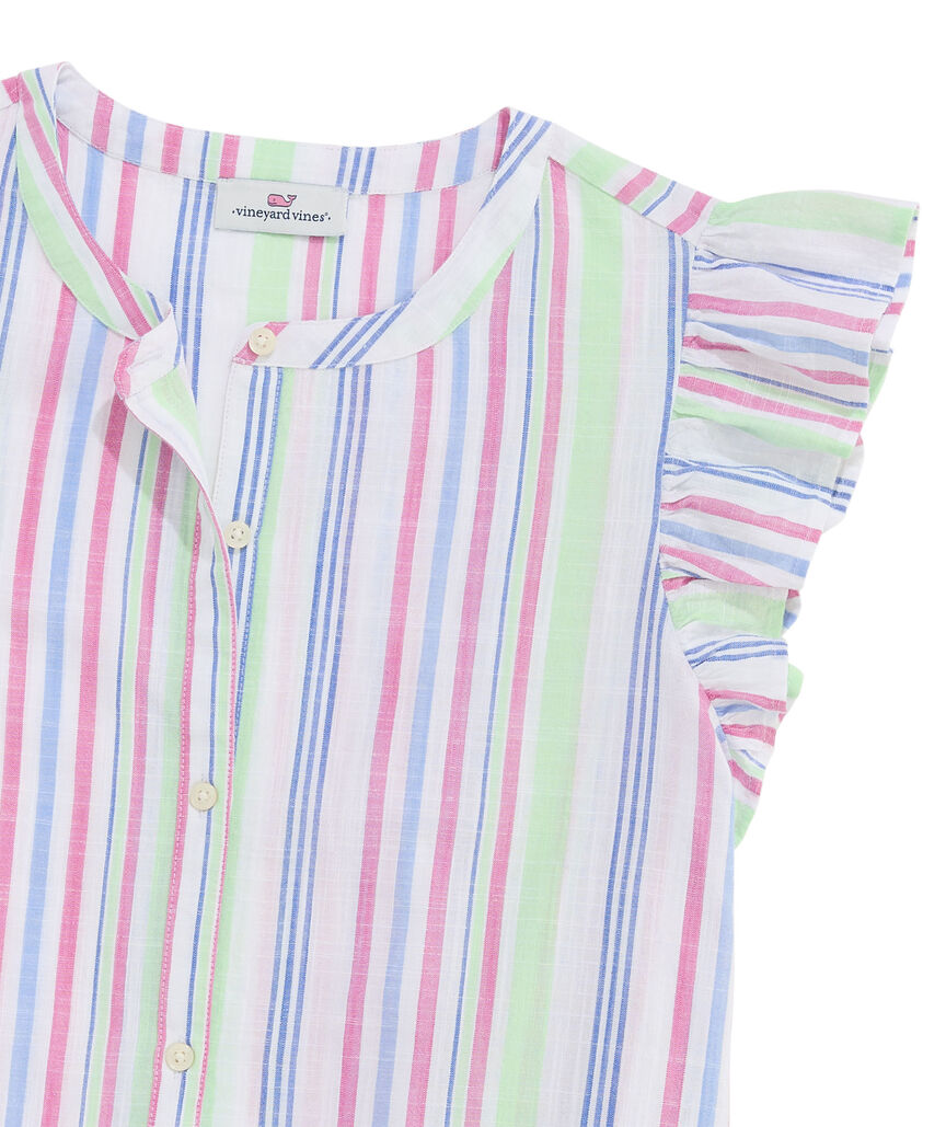 OUTLET Women's Seaspray Flounce-Sleeve Top