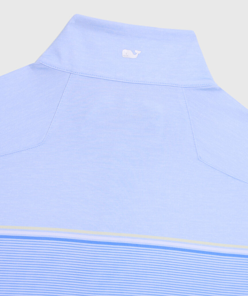 OUTLET Striped Performance Half-Zip