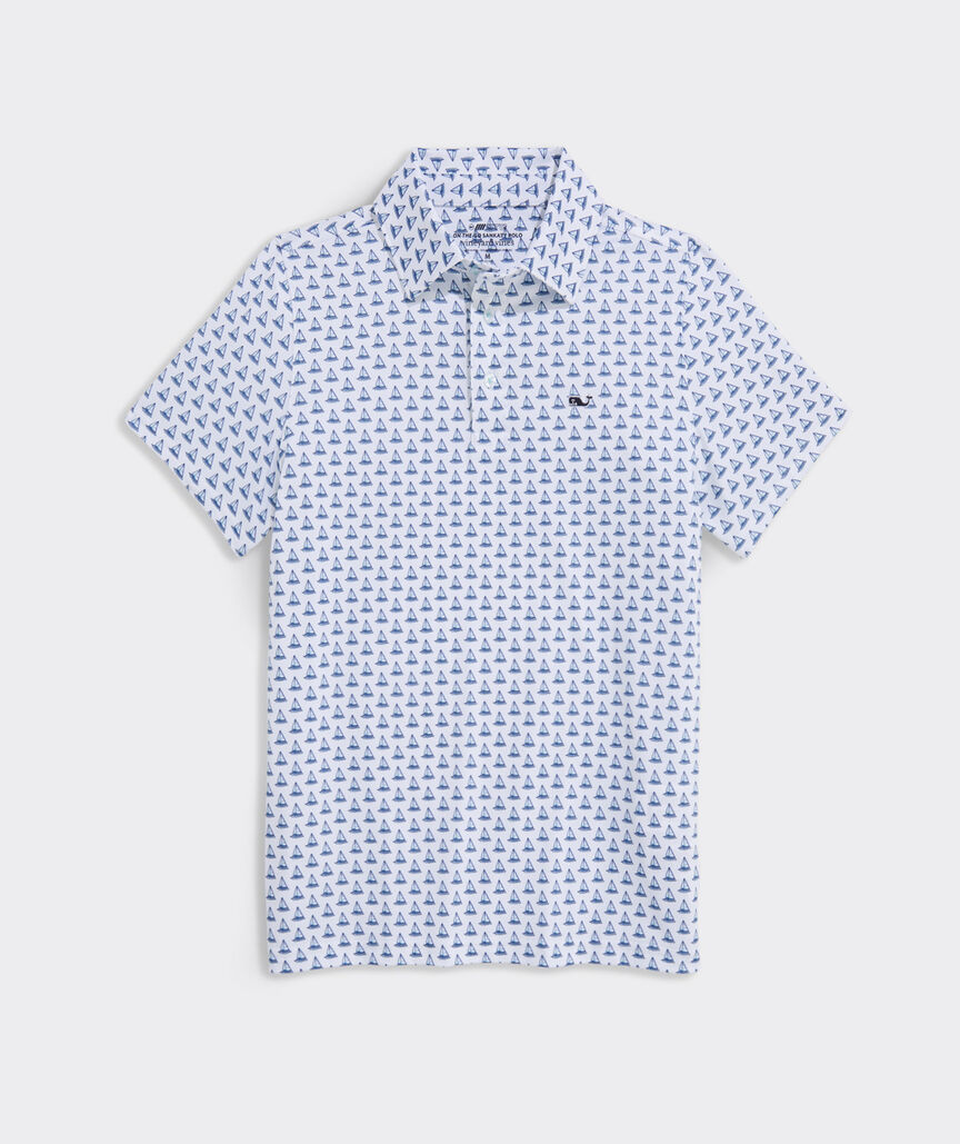 Boys' Performance Printed Sankaty Polo