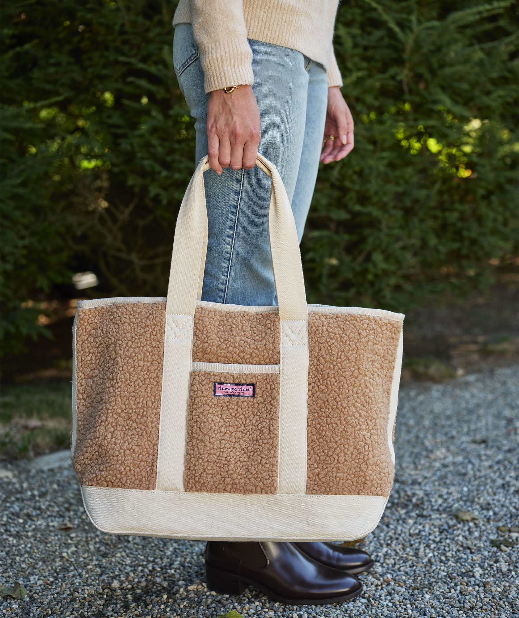 High-Pile Fleece Medium Tote