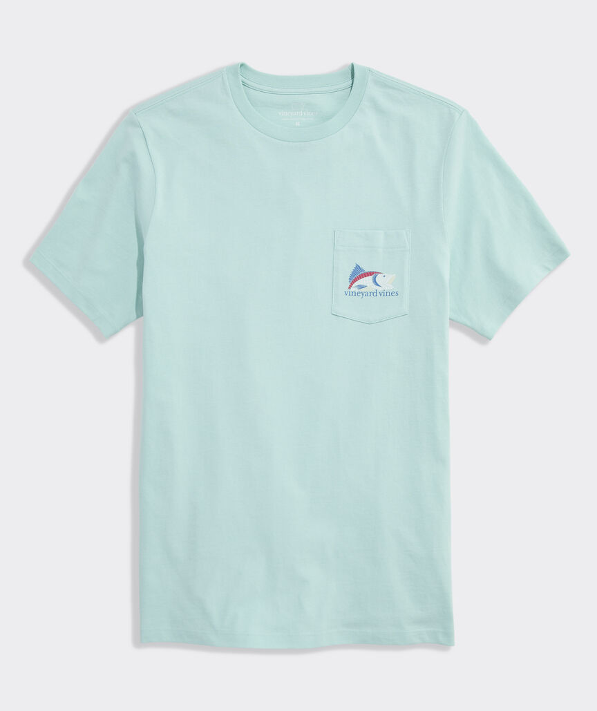Tile Wahoo Fish Short-Sleeve Pocket Tee