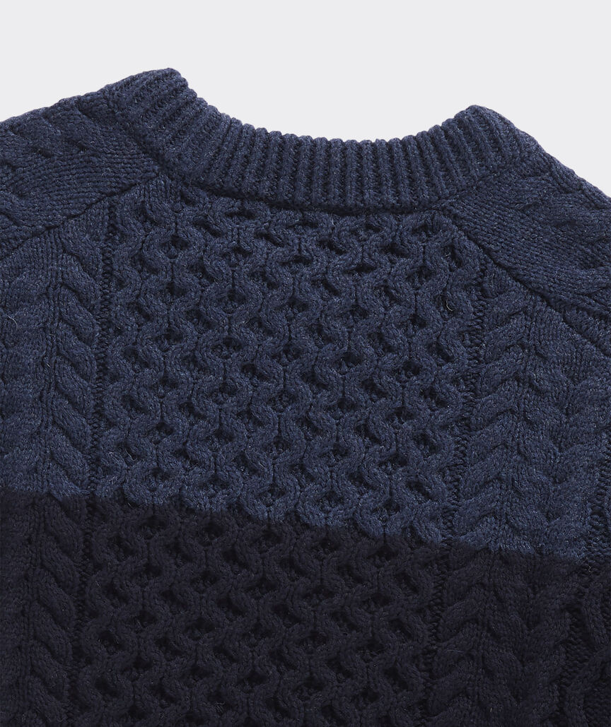 Chest Stripe Fisherman& Sweater