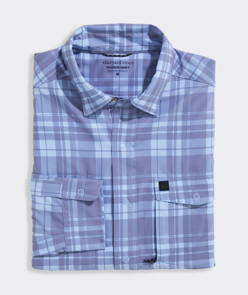 Performance Deep Sea Plaid Harbor Shirt