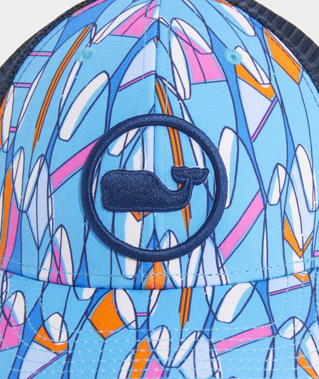 Montauk Surfboards Whale Dot Performance Trucker Hat