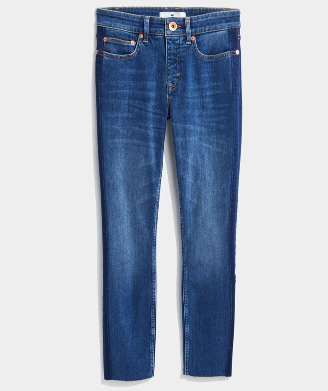 Straight Crop Side Panel Jamie Jeans