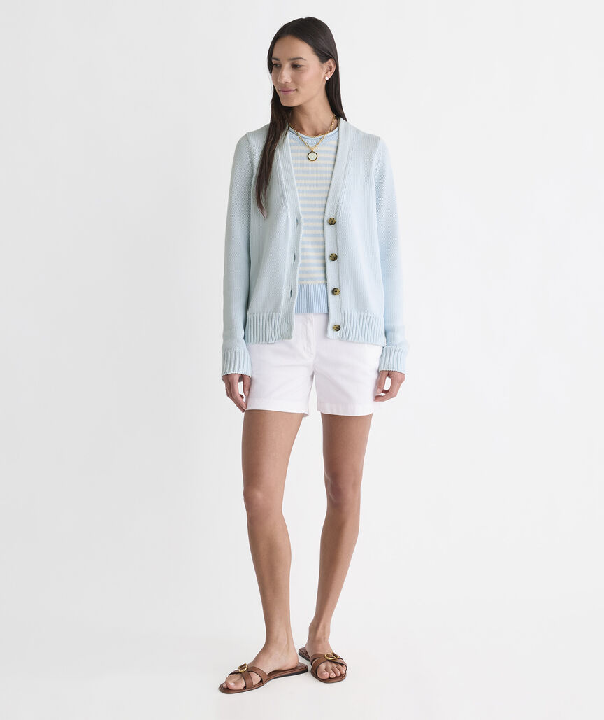 Katie Cotton Garment-Dyed Cardigan
