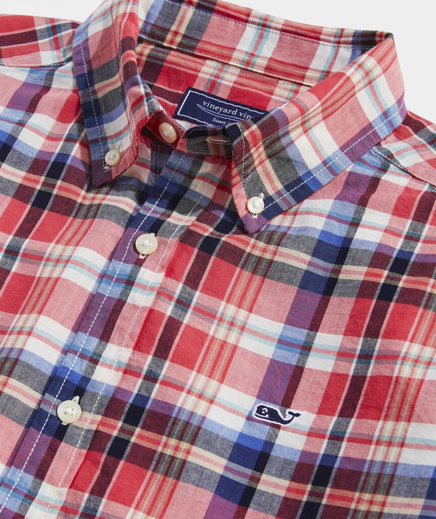 Cotton Madras Plaid Shirt