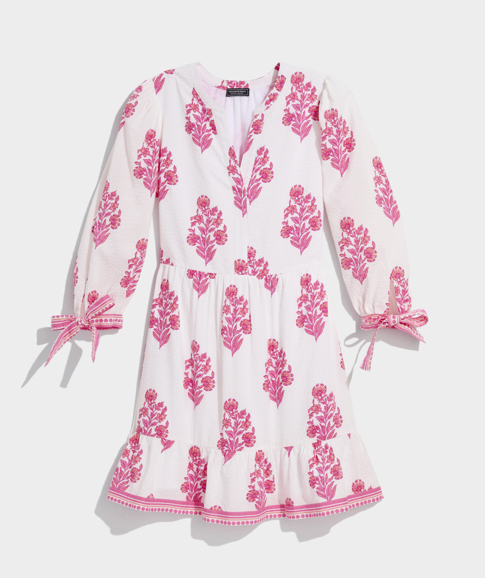 Shop Tessa Tie-Sleeve Dress at vineyard vines