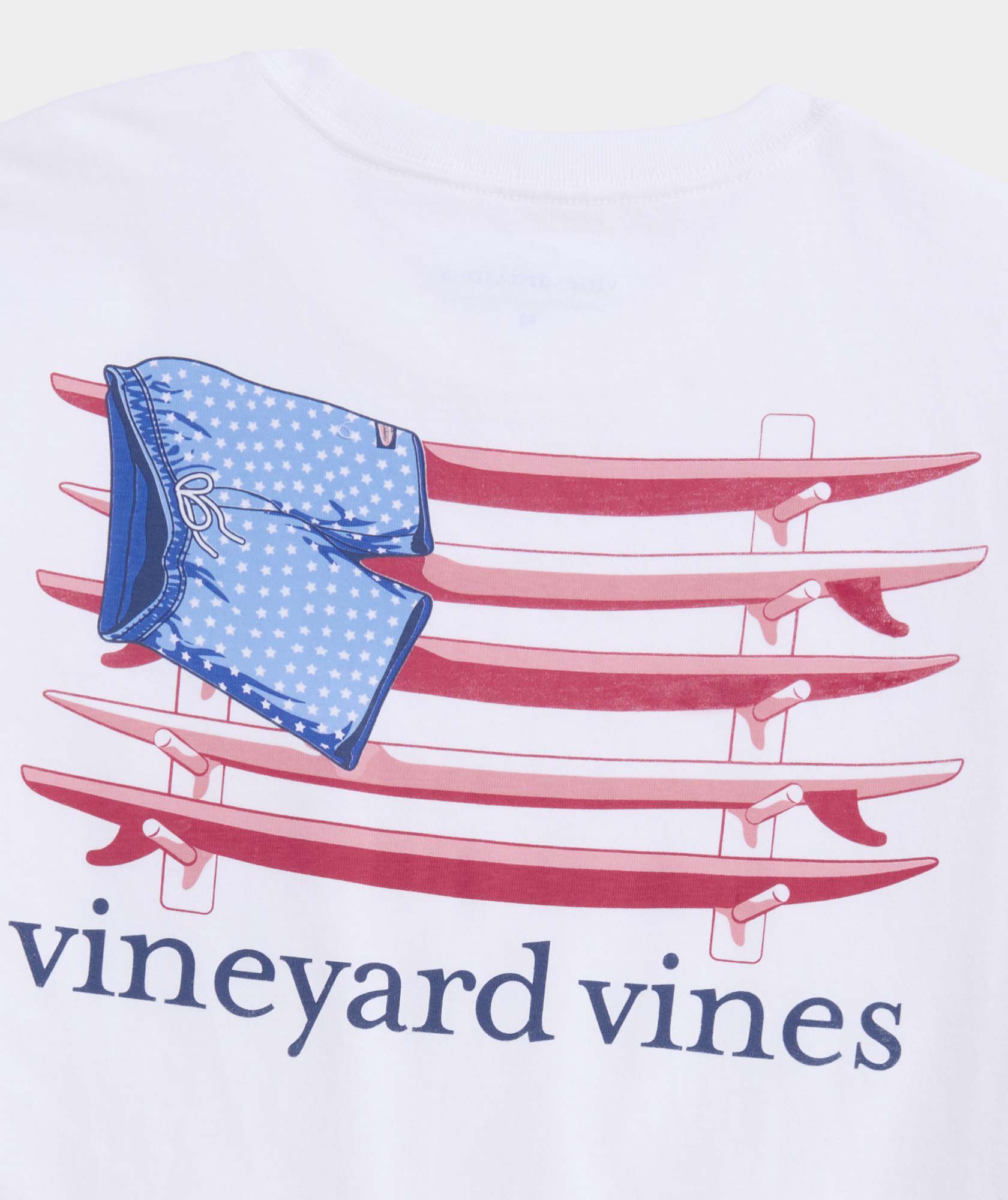 Surf Chappy Short Flag Short-Sleeve Pocket Tee