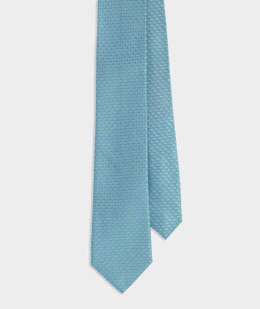 Made-in-USA Navy Whales Club Tie