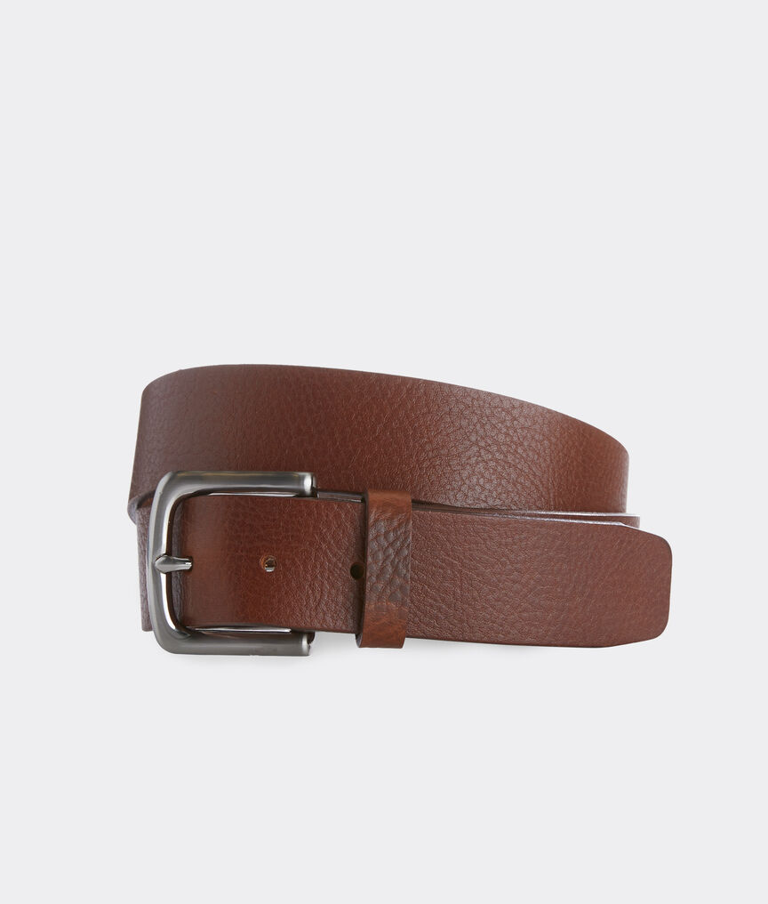 Pebbled Leather Belt