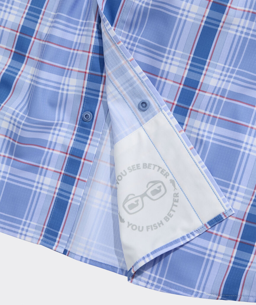 Sailfish Plaid Performance Harbor Shirt