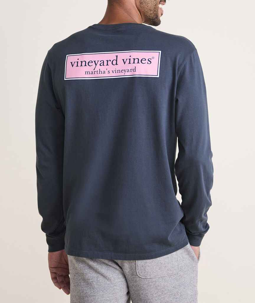 Classic Logo Box Long-Sleeve Pocket Tee