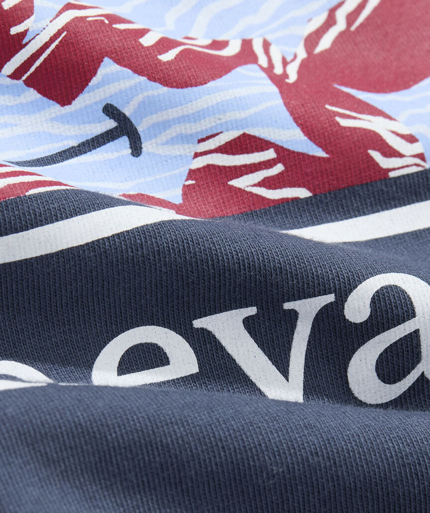 Boys' Rippled Fish Whale Short-Sleeve Pocket Tee