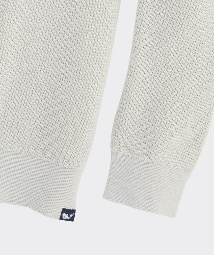 Garment-Dyed Beach Waffle Quarter-Zip