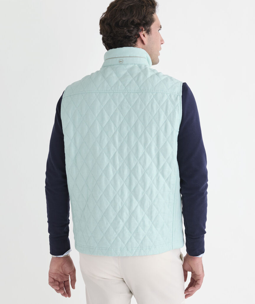 Textured Linen Dorset Quilted Vest