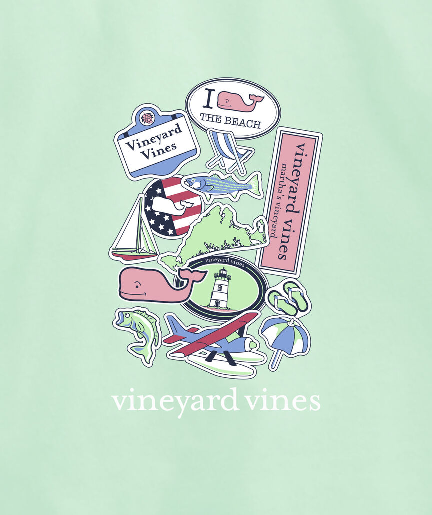 OUTLET Kids' Martha's Vineyard Sticker Toss Short-Sleeve Tee