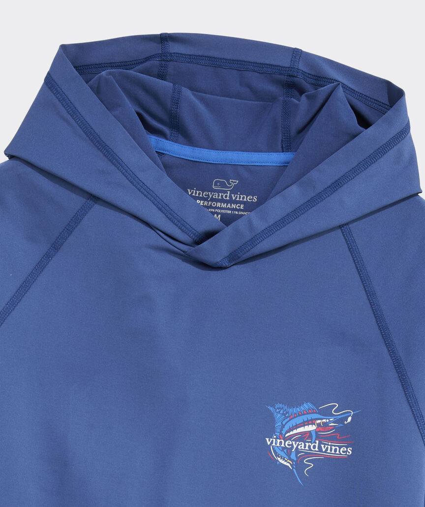 Performance Classic Sailfish Long-Sleeve Harbor Hoodie Tee