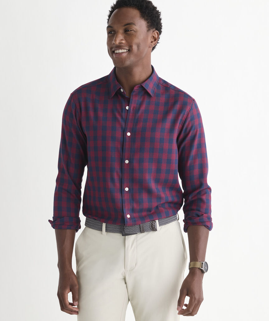 Performance Tech Twill Buffalo Check Shirt
