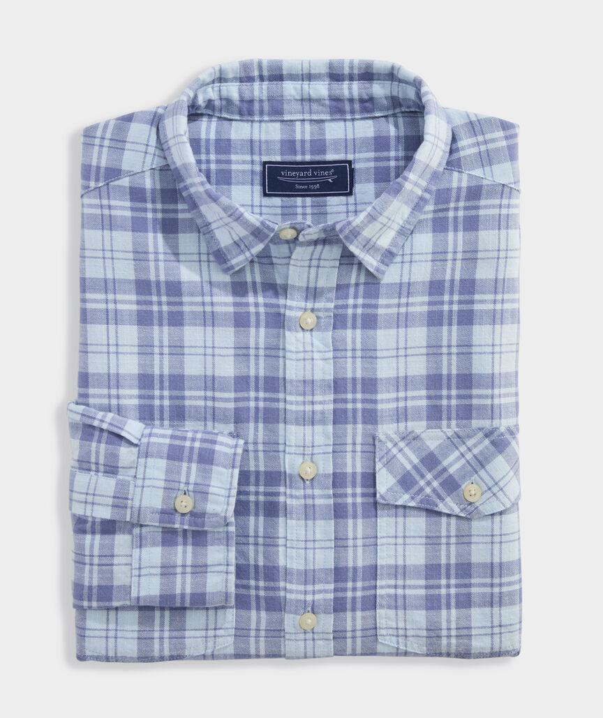 Hummock Pond Plaid Island Cotton Shirt
