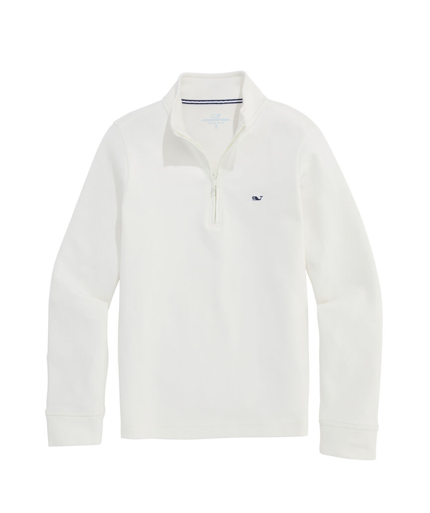 OUTLET Boys' Jersey Cotton Quarter-Zip