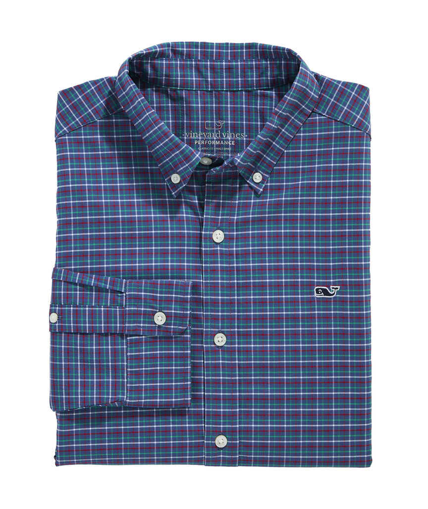 OUTLET Performance Twill Plaid Shirt