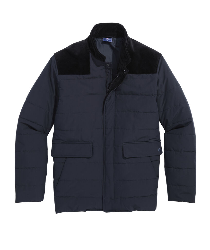 OUTLET Mixed Media Puffer Jacket