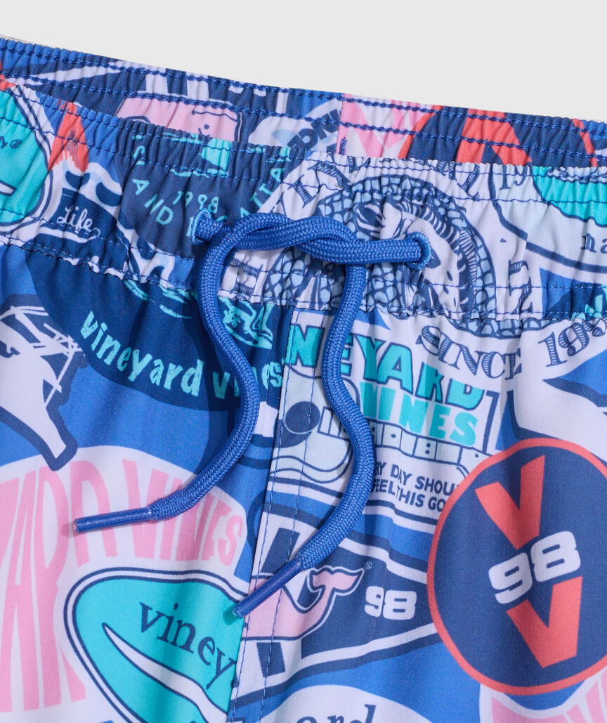 OUTLET Boys' vineyard vines Stickers Chappy Swim Trunks