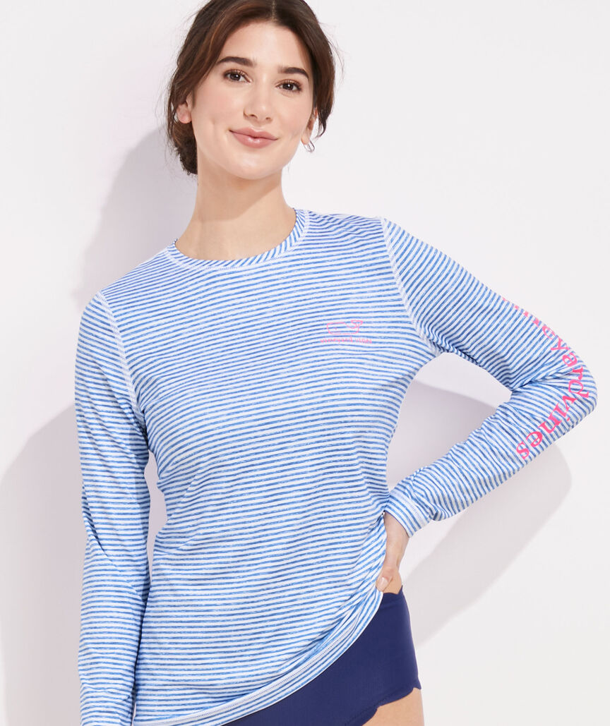 Striped Whale Swim Shirt