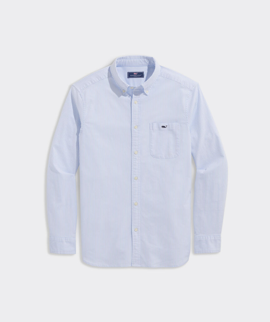 Oxbridge Jersey T-Shirt Navy Stripe main image 0