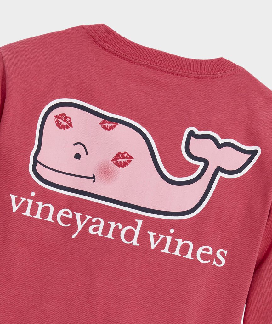 Boys' Kissed Whale Long-Sleeve Pocket Tee