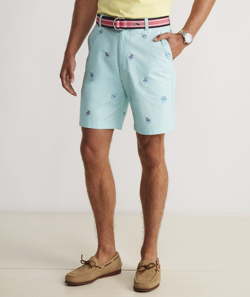 Shop 9 Inch Embroidered Stretch Breaker Shorts at vineyard vines