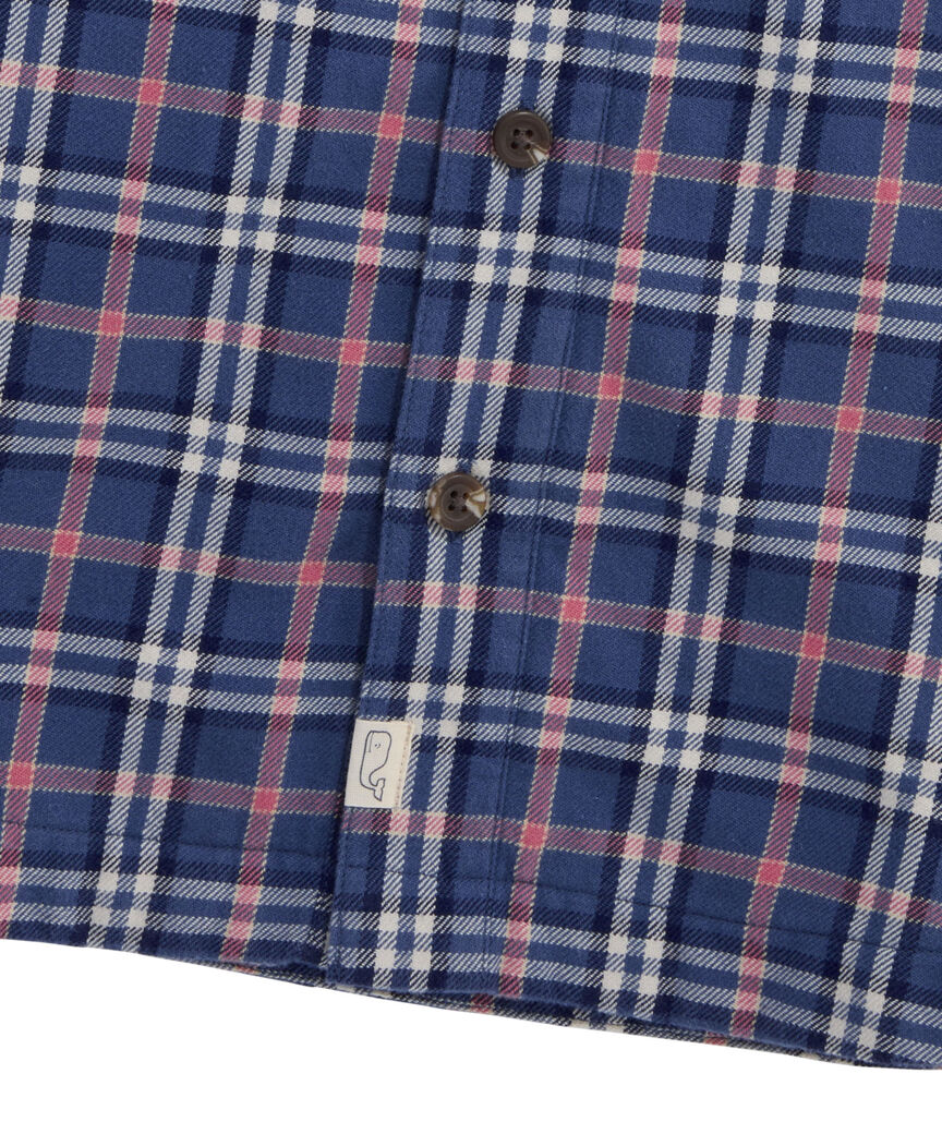 OUTLET Cotton Twill Plaid Shirt Jacket