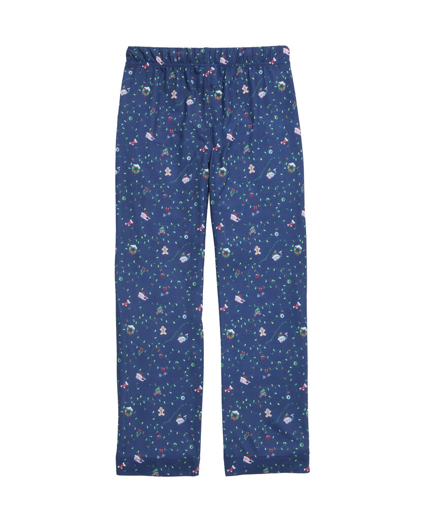 OUTLET Kids' Holiday Whales & Lights Lounge Pants
