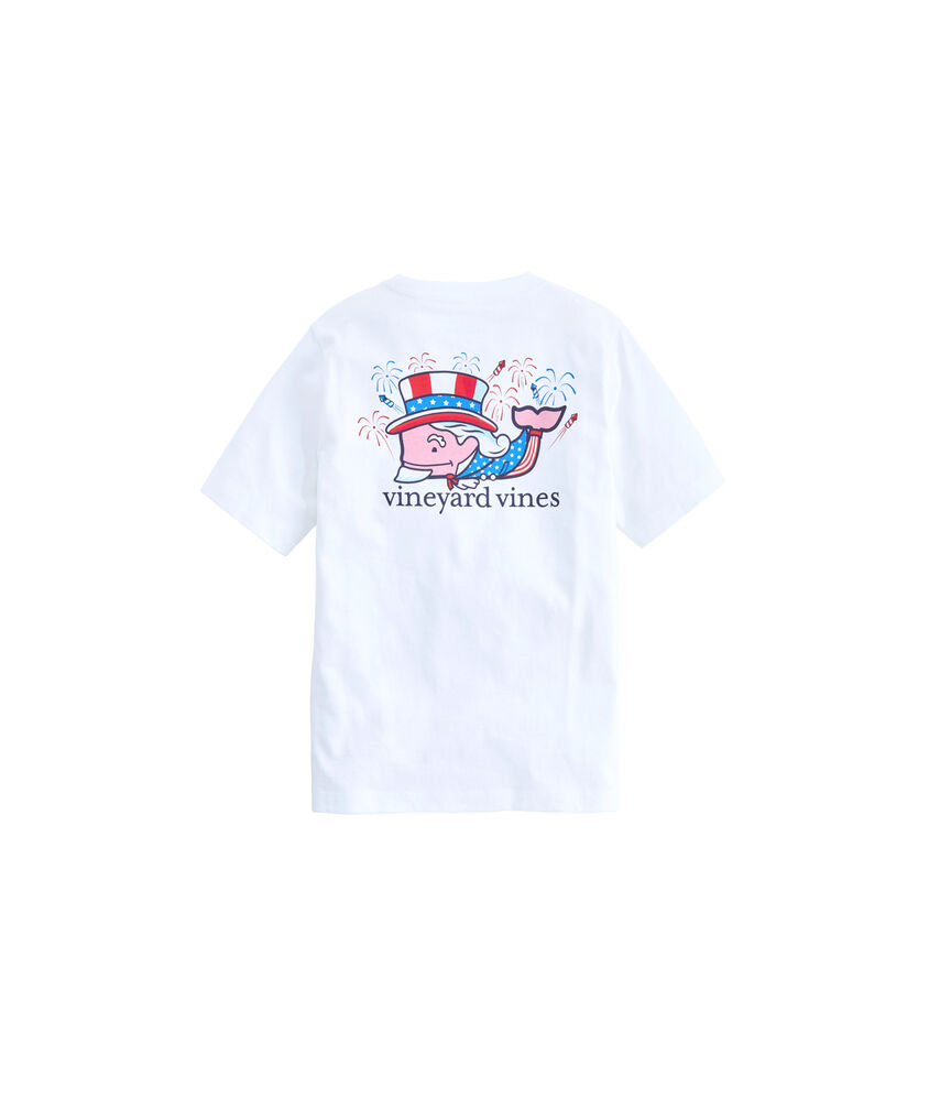Boys Uncle Sam Whale Pocket T-Shirt
