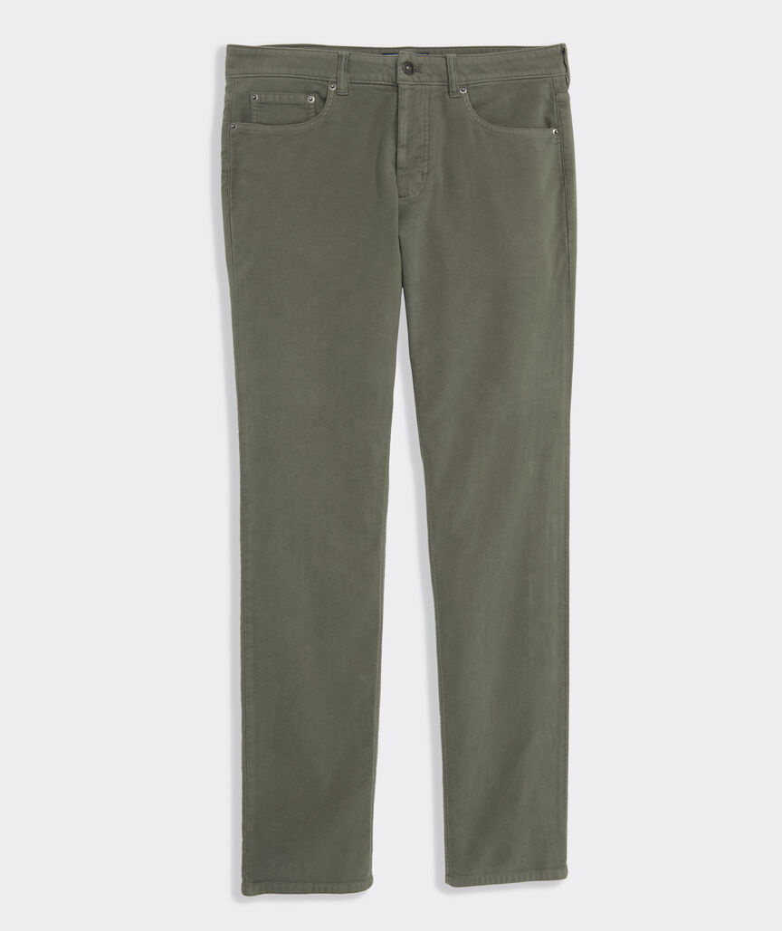 Brushed Cotton 5-Pocket Pants