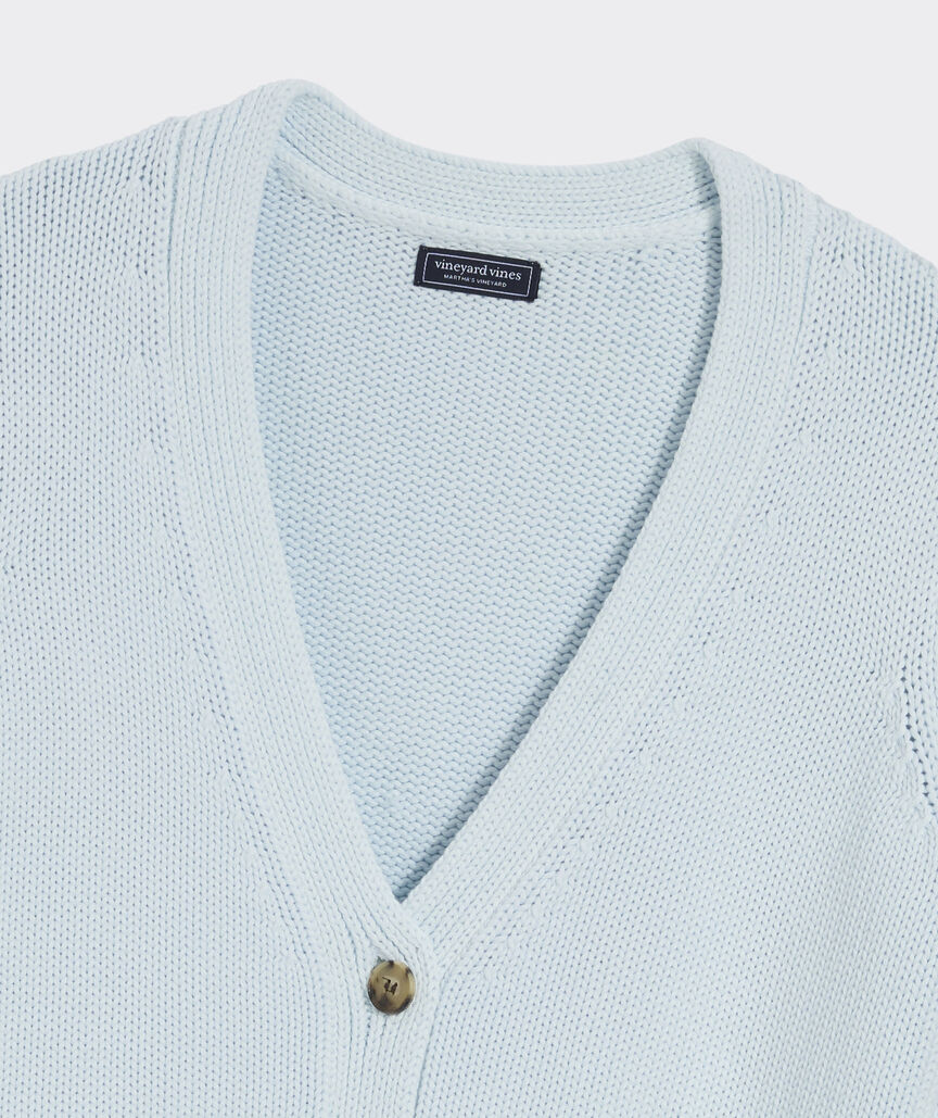 Katie Cotton Garment-Dyed Cardigan