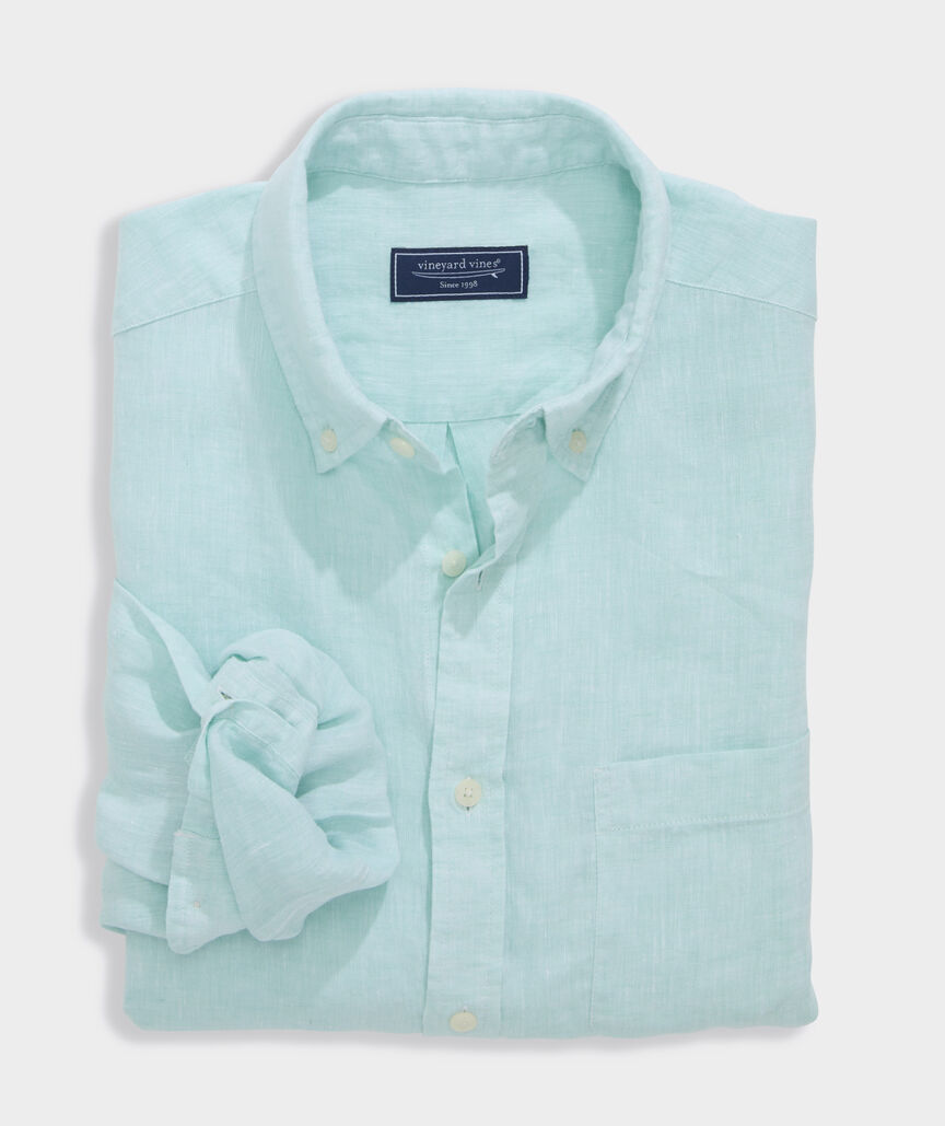 Surfside Solid Linen Shirt