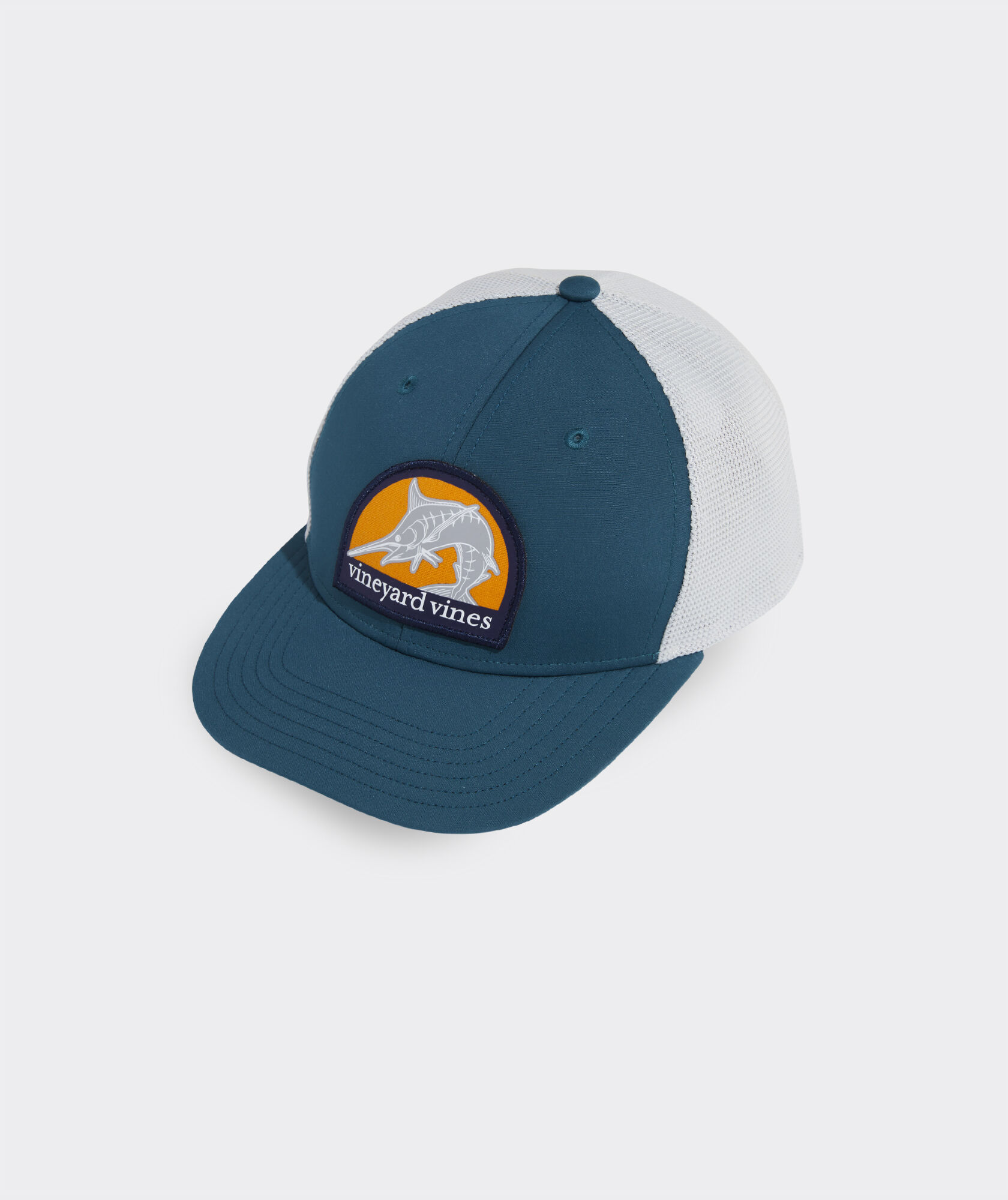 Marlin Patch Flat Brim Trucker Hat