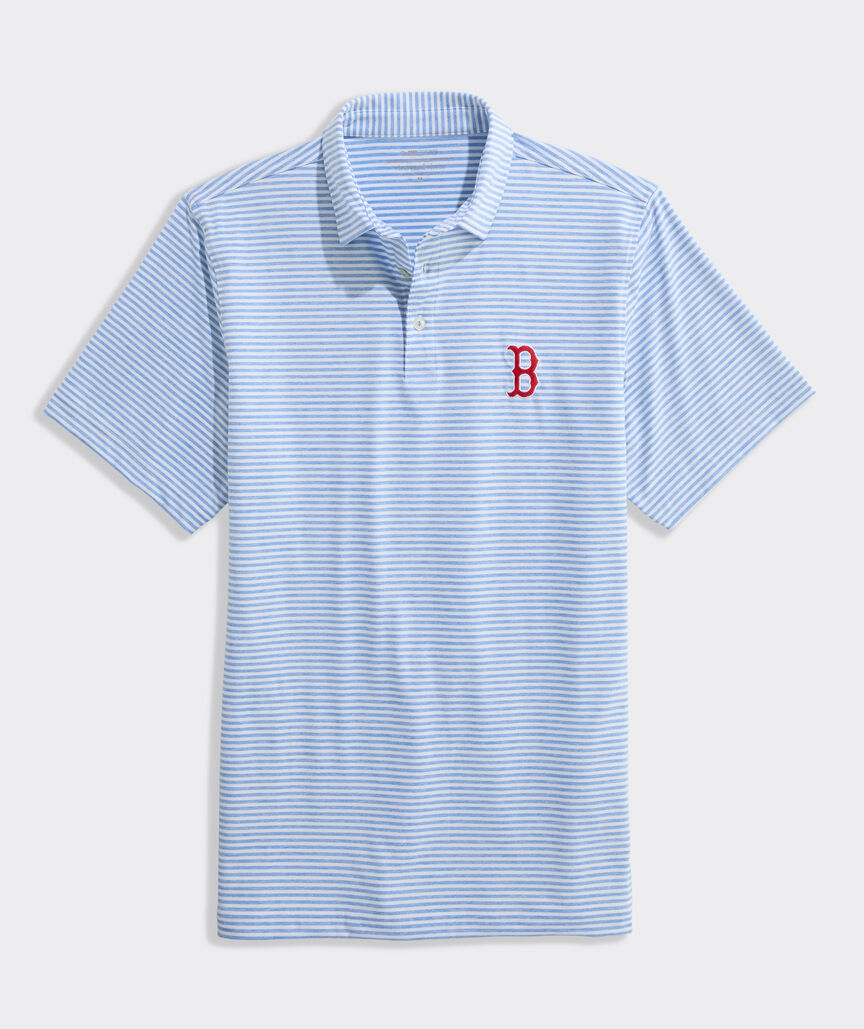 Boston Red Sox Performance Winstead Stripe Sankaty Polo