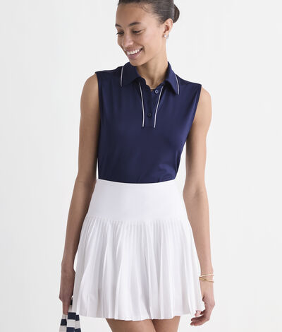 Vineyard Vines Performance Sankaty Sleeveless Polo (Nautical Navy) (Size: M)