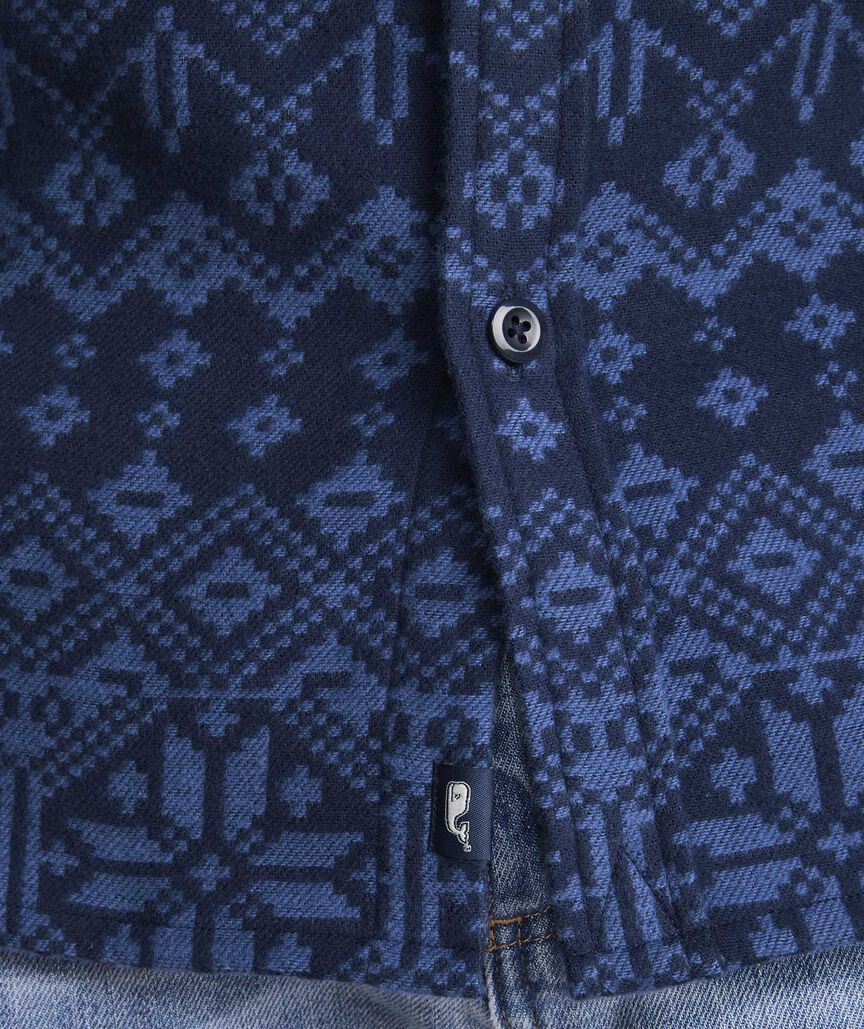 Snowflake Fair Isle Overshirt