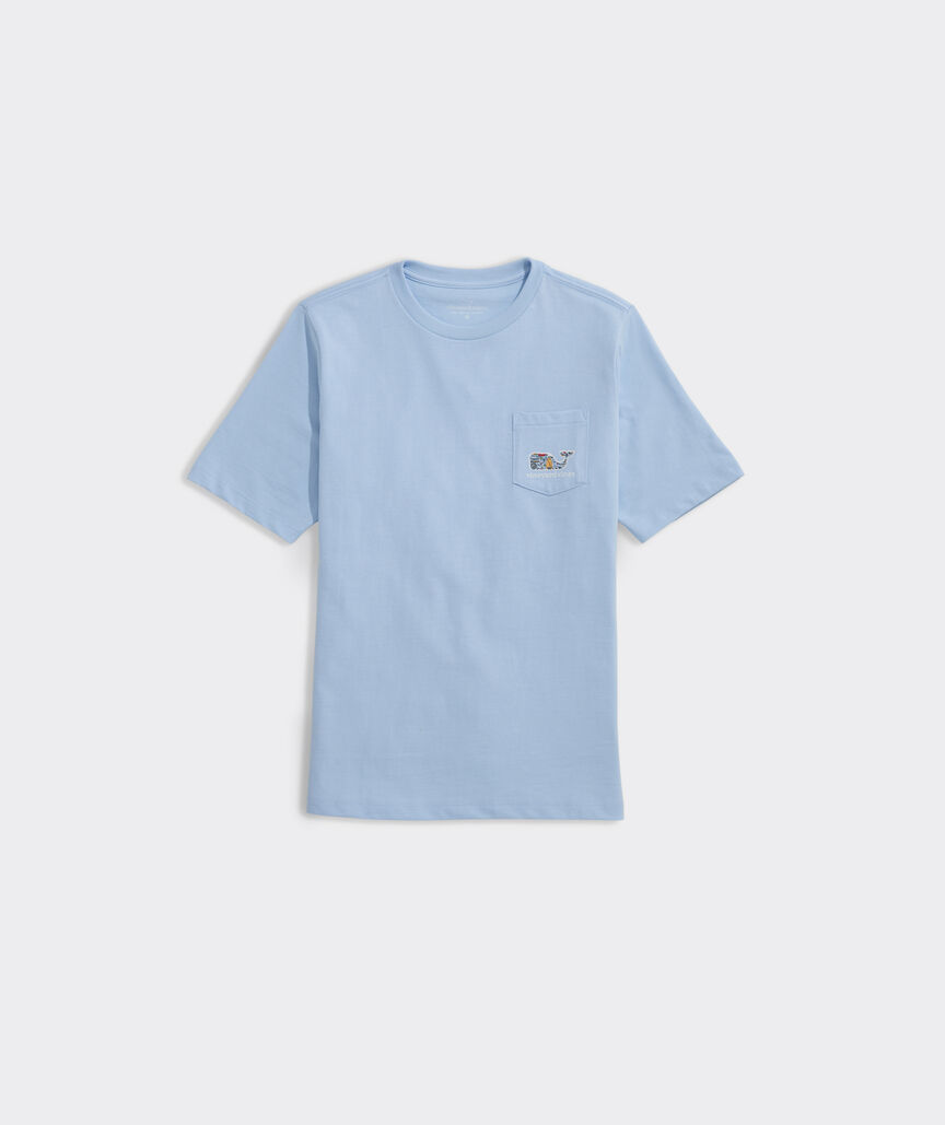 Boys' Camping Gear Whale Short-Sleeve Pocket Tee