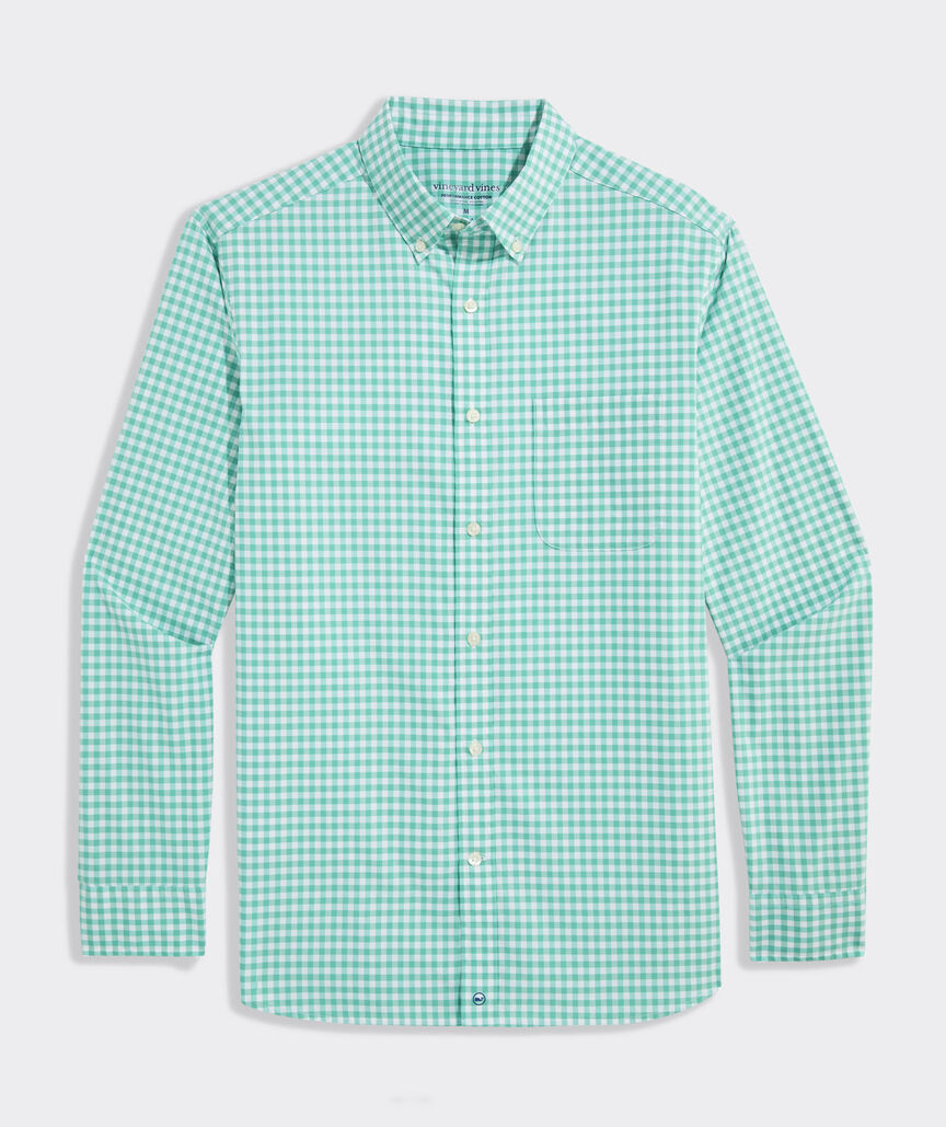 Performance Cotton Skysail Gingham Shirt