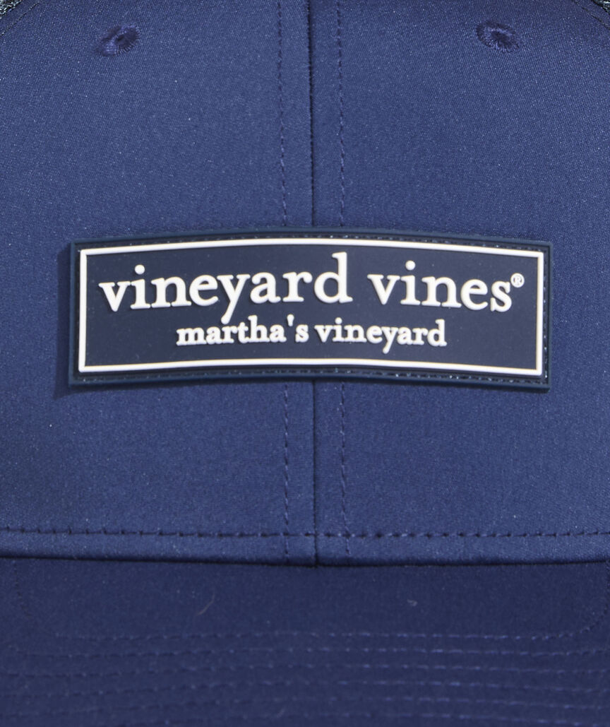 OUTLET Logo Box Patch Performance Trucker Hat