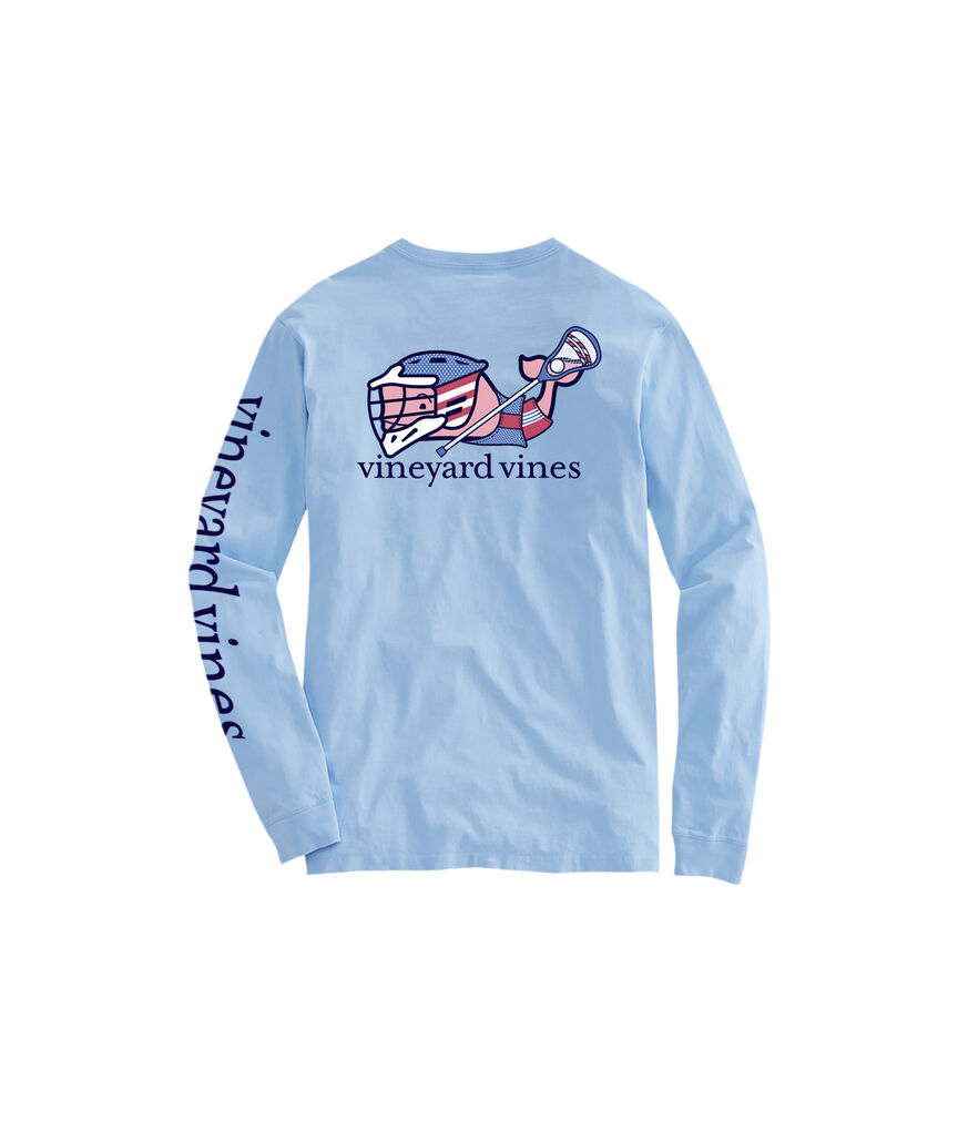 OUTLET Boys' USA Lacrosse Whale Long-Sleeve Pocket Tee