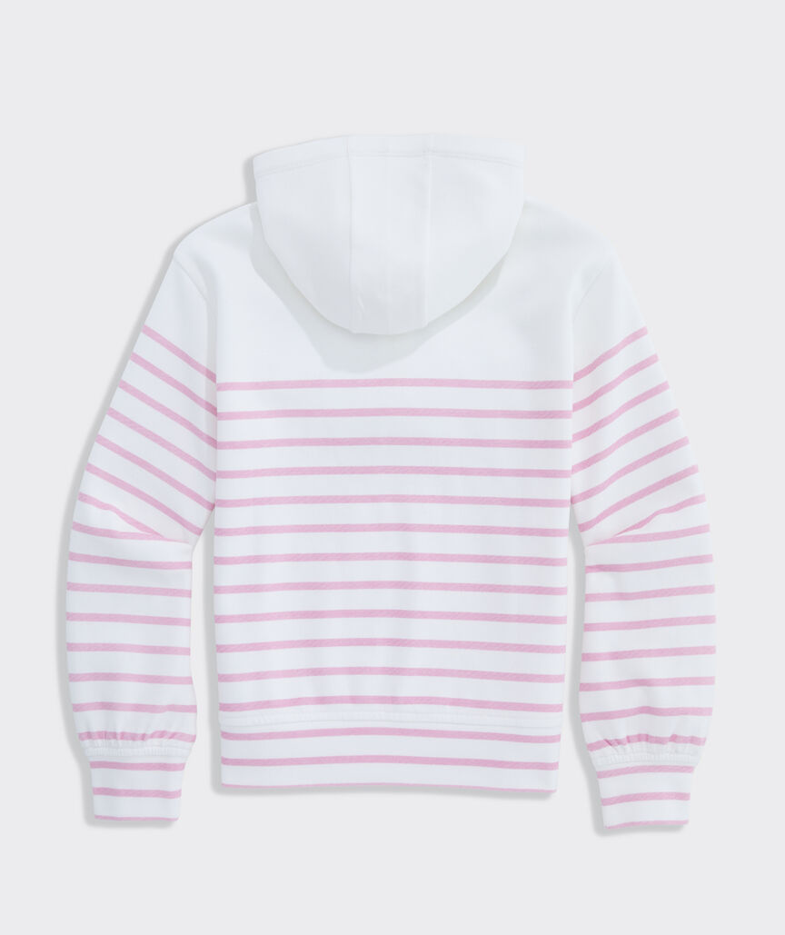 Girls' Striped Saltwater Quarter-Zip Hoodie