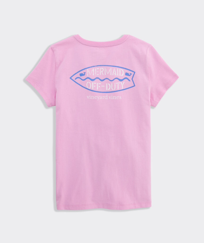 Girls' Mermaid Off Duty Short-Sleeve Pocket Tee
